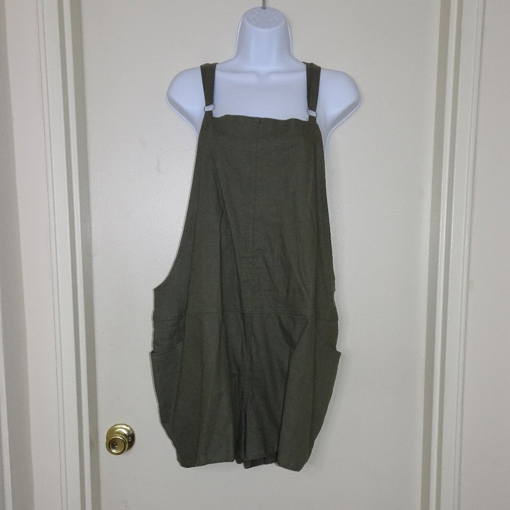 Linen Short Overalls NWT